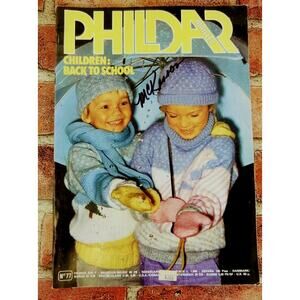 Phildar Knitting Magazine #77 VTG 1980  Children Back to School - Retro Patterns